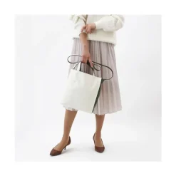 Tasker<Marni Stilfuld Bianco-Verde Skuldertaske Hvid