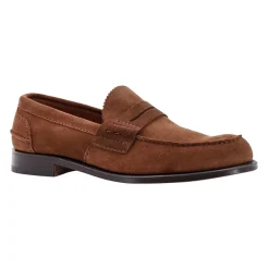 Loafers<Church's Stilfuld Suede Loafer med Logo Detalje Brun