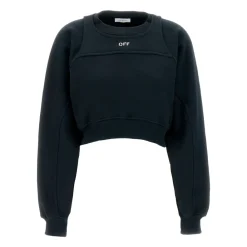 Sweatshirts<Off White Stilfuld Sweatshirt Blå