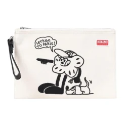 Clutch<Kenzo Stilfuld tegneserie clutch taske Hvid