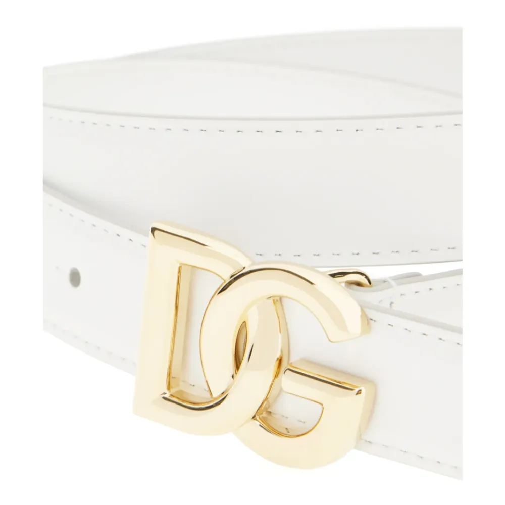 Bælter^Dolce & Gabbana Stilfulde Bælter Samling Hvid
