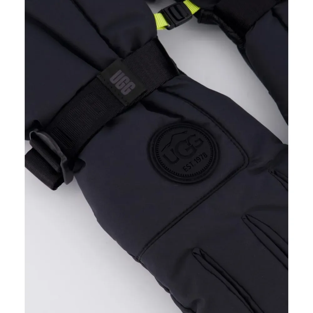 Handsker^UGG Stilfulde Gauntlet Handsker til Kvinder Sort