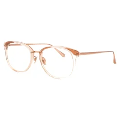 Briller^Linda Farrow Stilfulde optiske briller med Cyrus design Beige