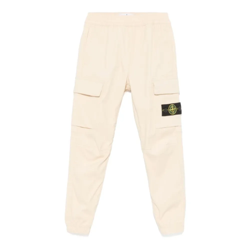 Underdele<Stone Island Stilfulde Regular Tapered Bukser Beige