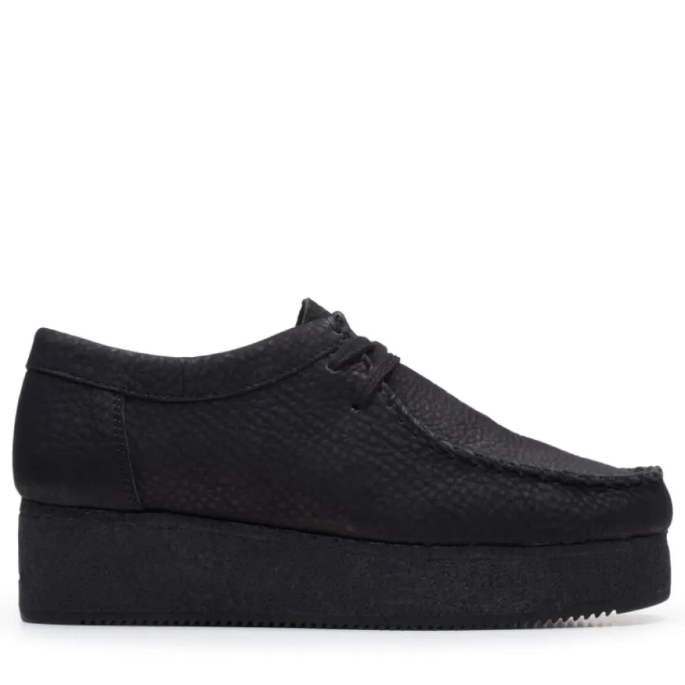 Snøresko^Clarks Stilfulde WALLACRAFT LO Sko Sort