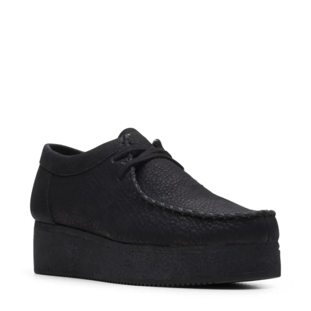 Snøresko^Clarks Stilfulde WALLACRAFT LO Sko Sort