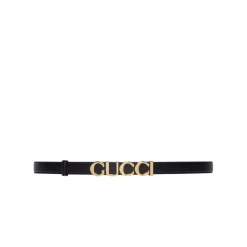 Bælter^Gucci Stilfuldt bælte med spænde Sort