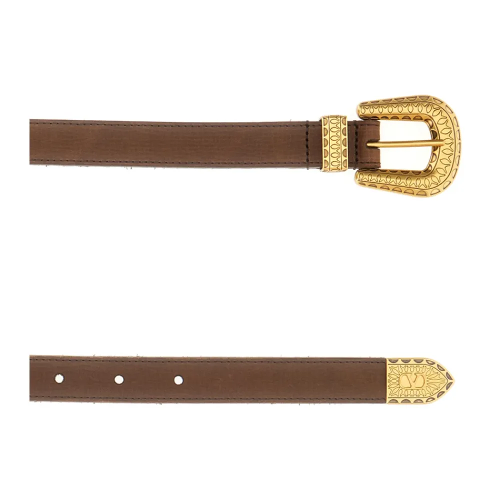 Bælter^Valentino Garavani Stilfuldt Bælte til Mænd og Kvinder Brun