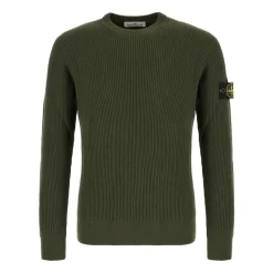 Strik<Stone Island Stilfuldt Strik Wear Grøn
