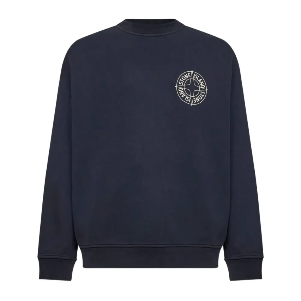 Sweatshirts<Stone Island Sweatshirts Blå