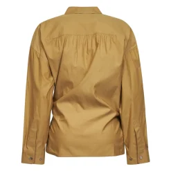 Bluser & Skjorter^Lemaire Straight Collar Twisted Shirt Brun
