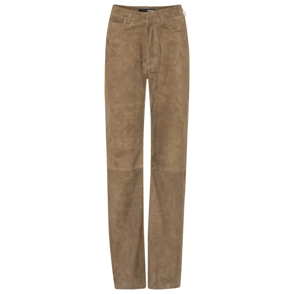 Bukser<ROTATE Birger Christensen Straight Trousers Brun