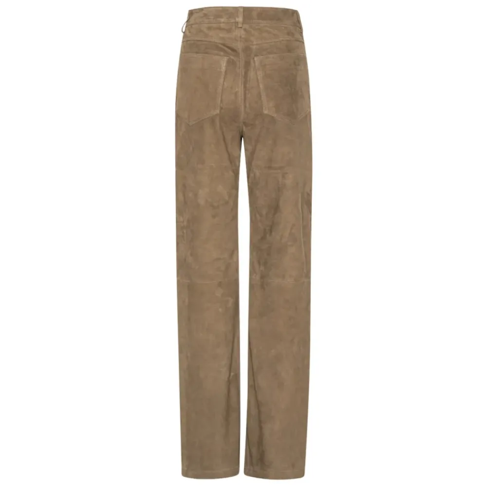 Bukser<ROTATE Birger Christensen Straight Trousers Brun