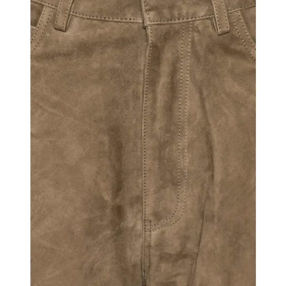 Bukser<ROTATE Birger Christensen Straight Trousers Brun