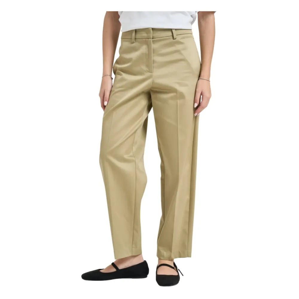 Bukser^Patrizia Pepe Straight Trousers Beige