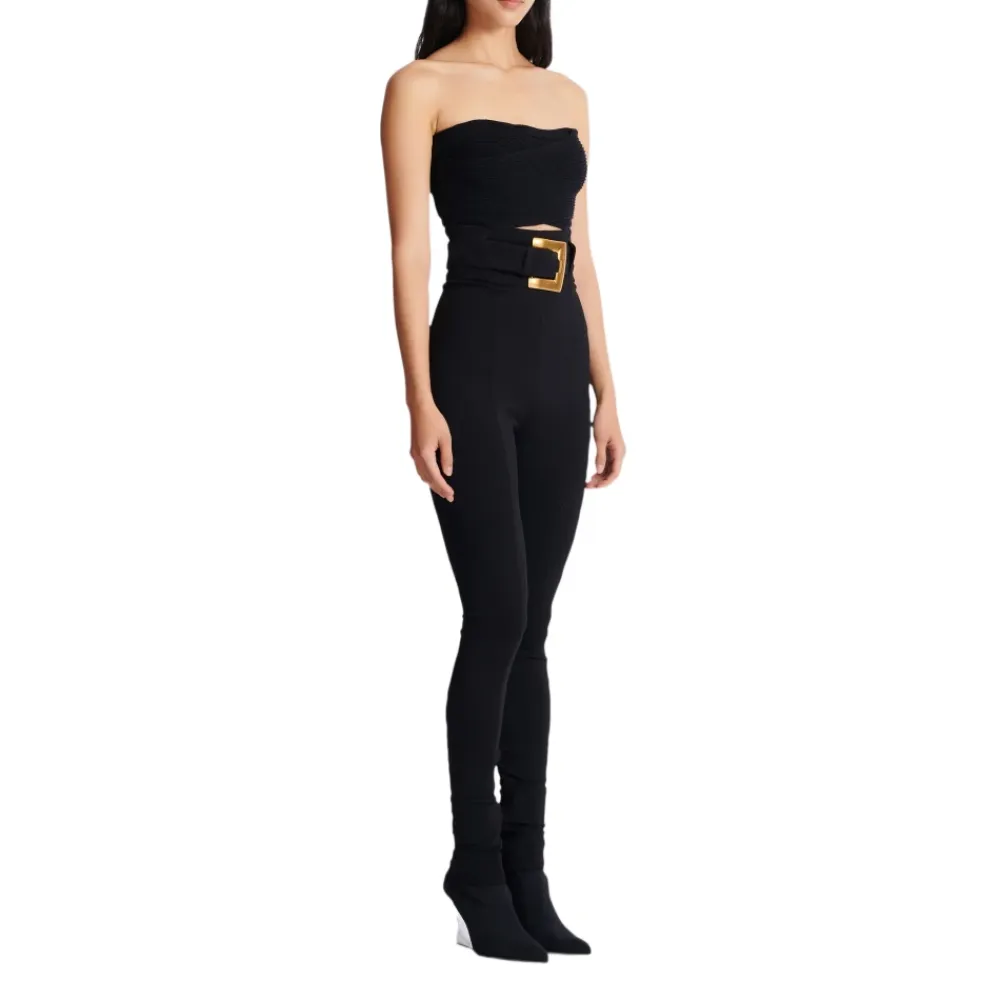 Bukser<Balmain Stretch Bukser Sort