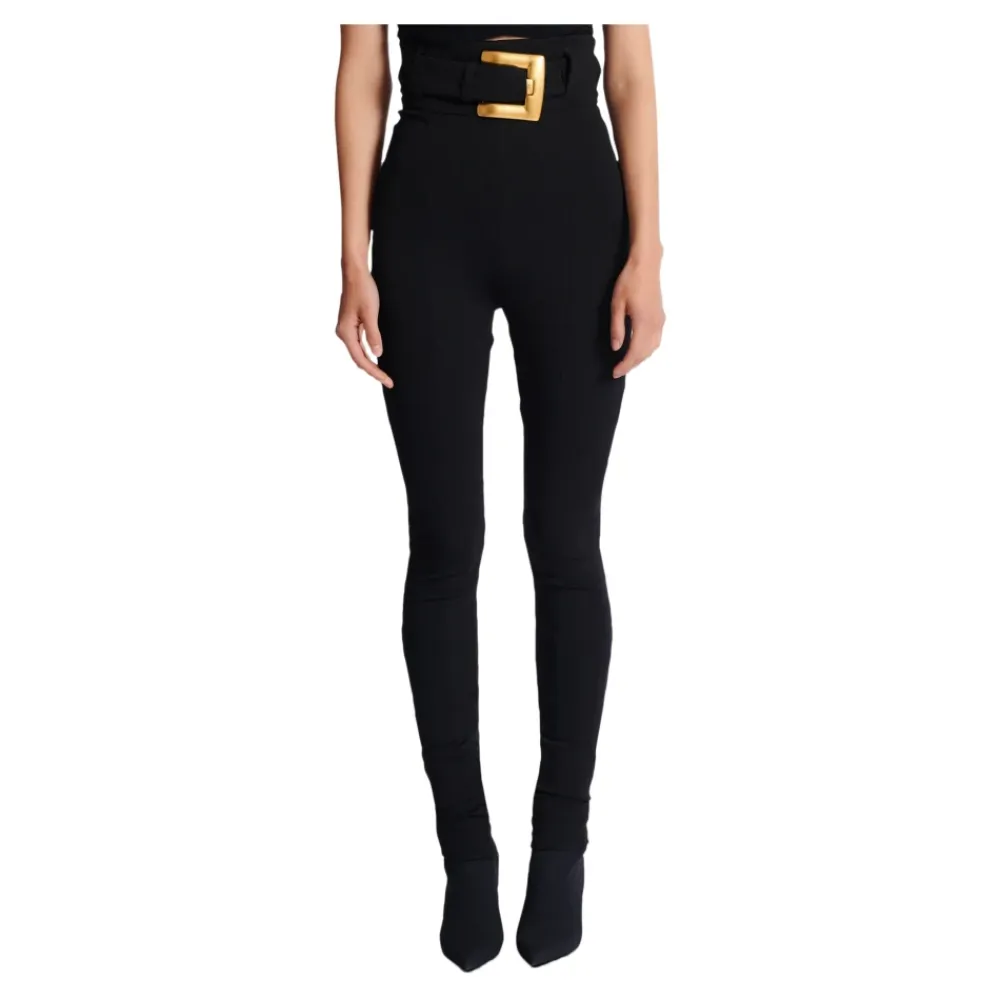 Bukser<Balmain Stretch Bukser Sort