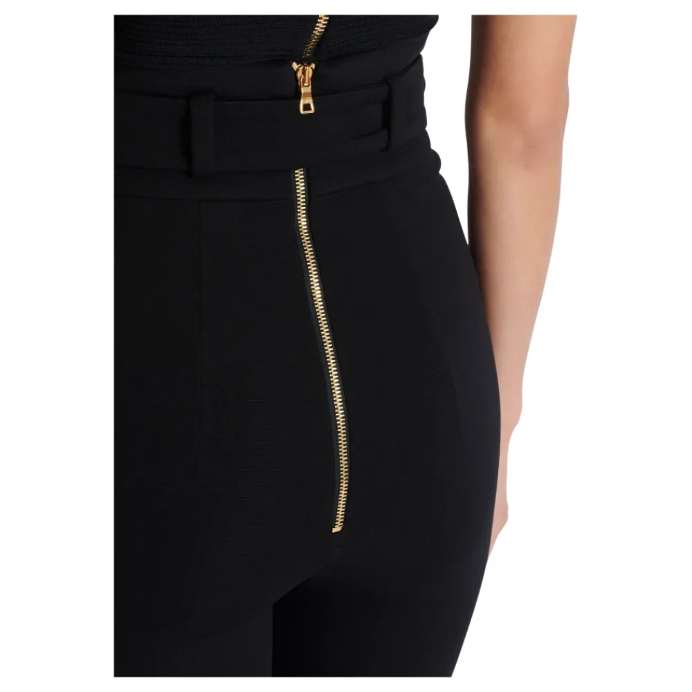 Bukser<Balmain Stretch Bukser Sort