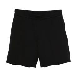 Træningsbukser & Tights<Emporio Armani Stretch double jersey Bermuda shorts Sort