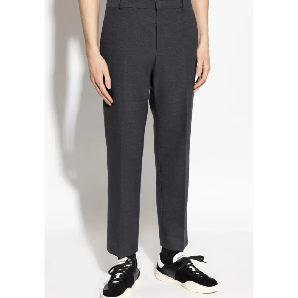 Bukser^Acne Studios Stretch Uldbukser Grå