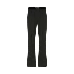 Træningsbukser & Tights<Tom Ford Stretch-Silke Satin Pyjamabukser Sort