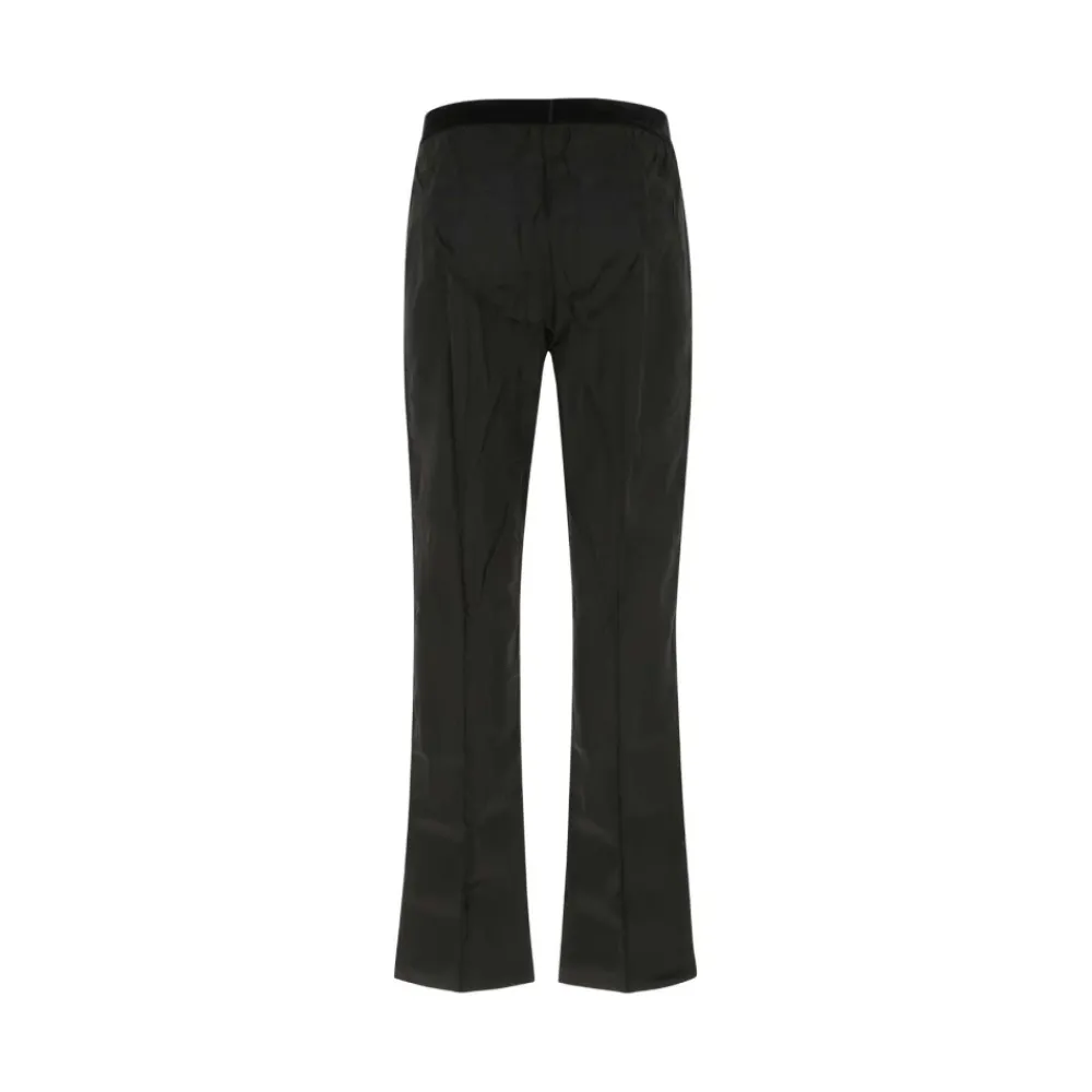 Træningsbukser & Tights<Tom Ford Stretch-Silke Satin Pyjamabukser Sort