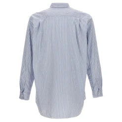 Skjorter<Comme des Garçons Play Stribet bomuldsskjorte Blå