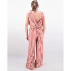 Jumpsuits^Liu Jo Stribet Lurex Jumpsuit Rød