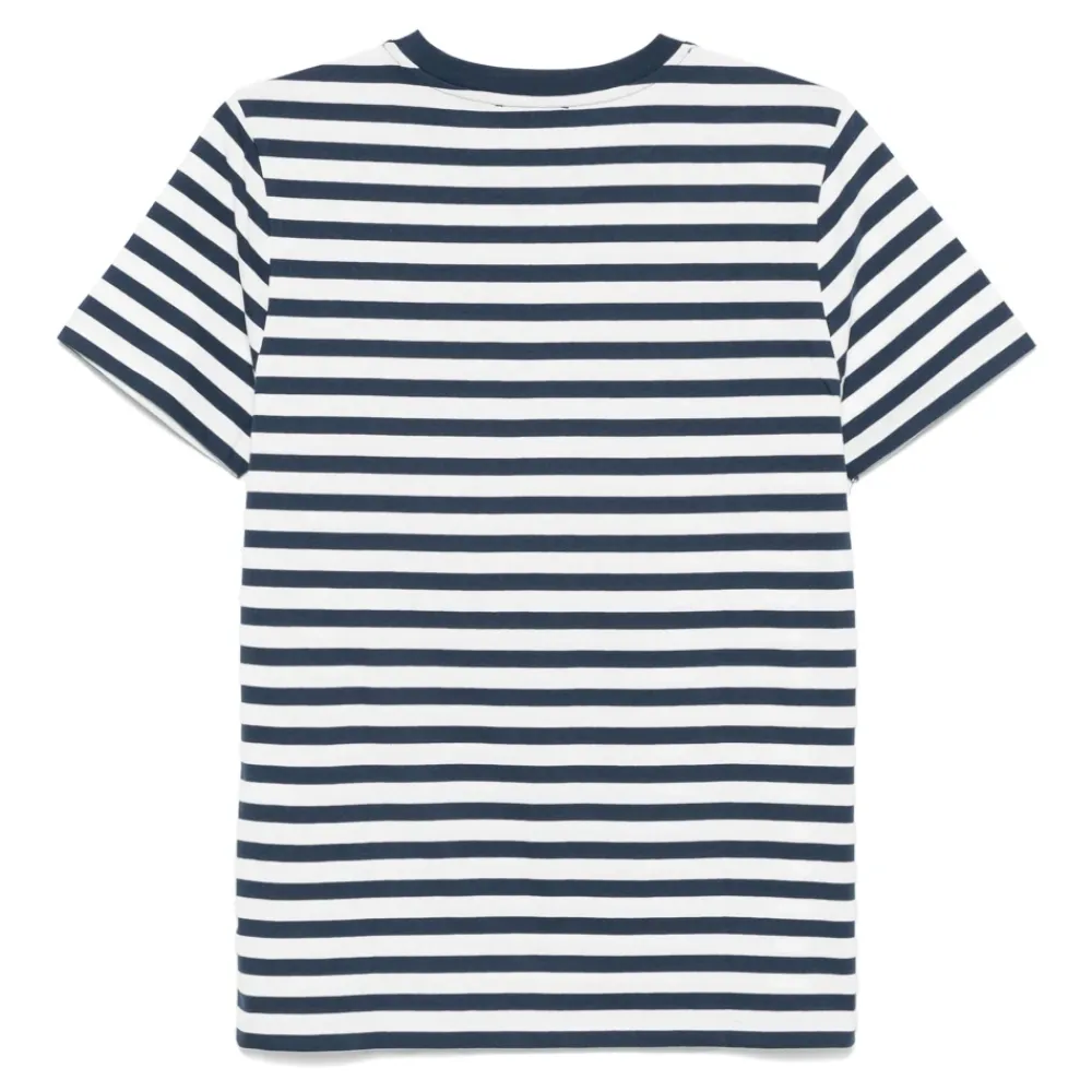 T-Shirts^A.P.C. Stribet Navy T-shirt Multifarvet