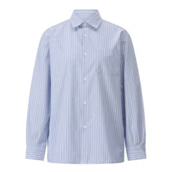 Bluser & Skjorter^A.P.C. Stribet Oversized Skjorte Sela Blå