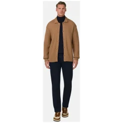 Strik<Boggi Milano Strikket Merino Uldjakke Brun