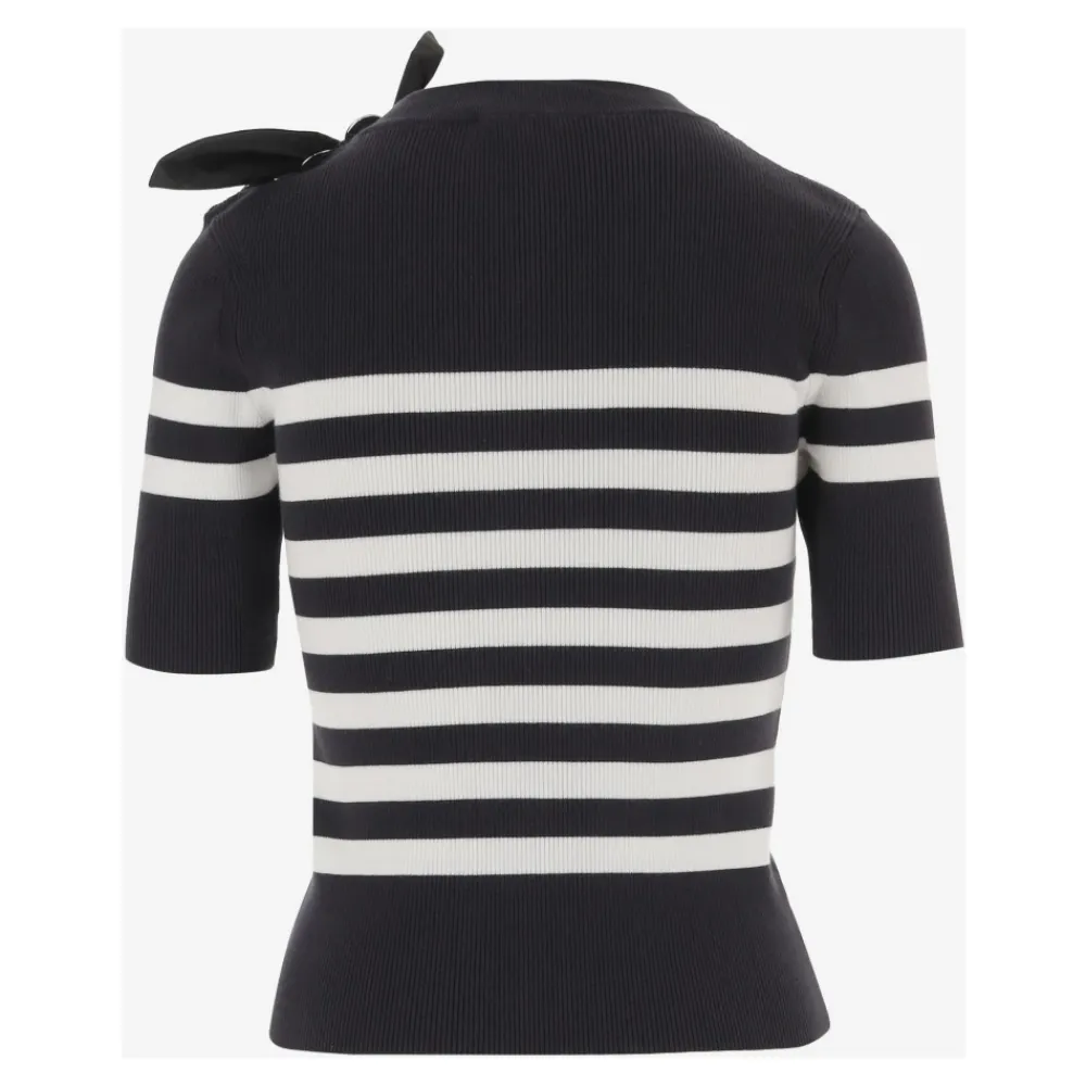 Striktrøjer & Sweatere<Patou Stripes Knitted T Shirt Multifarvet