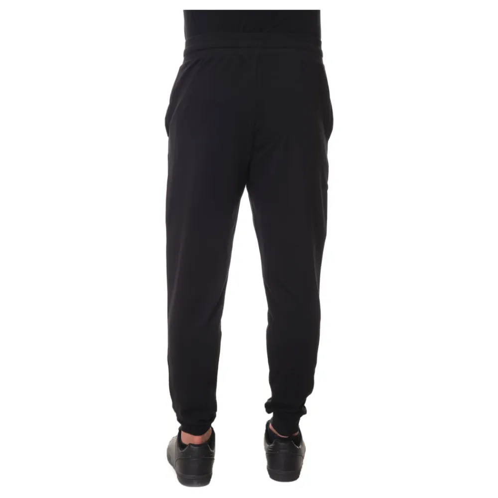 Bukser<Emporio Armani EA7 Strækbare overalls bukser med striber Sort