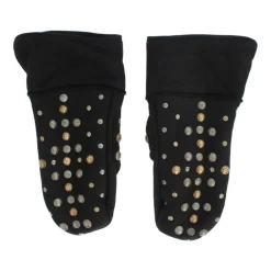 Handsker<Dolce & Gabbana Studded Shearling Handsker - Sort Grå
