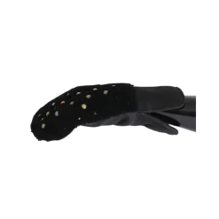 Handsker<Dolce & Gabbana Studded Shearling Handsker Sort