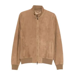 Jakker<Boglioli Suede Bomber Brun