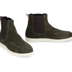 Chelsea Boots^Moorer Suede Chelsea støvler med elastiske indsatser Grøn
