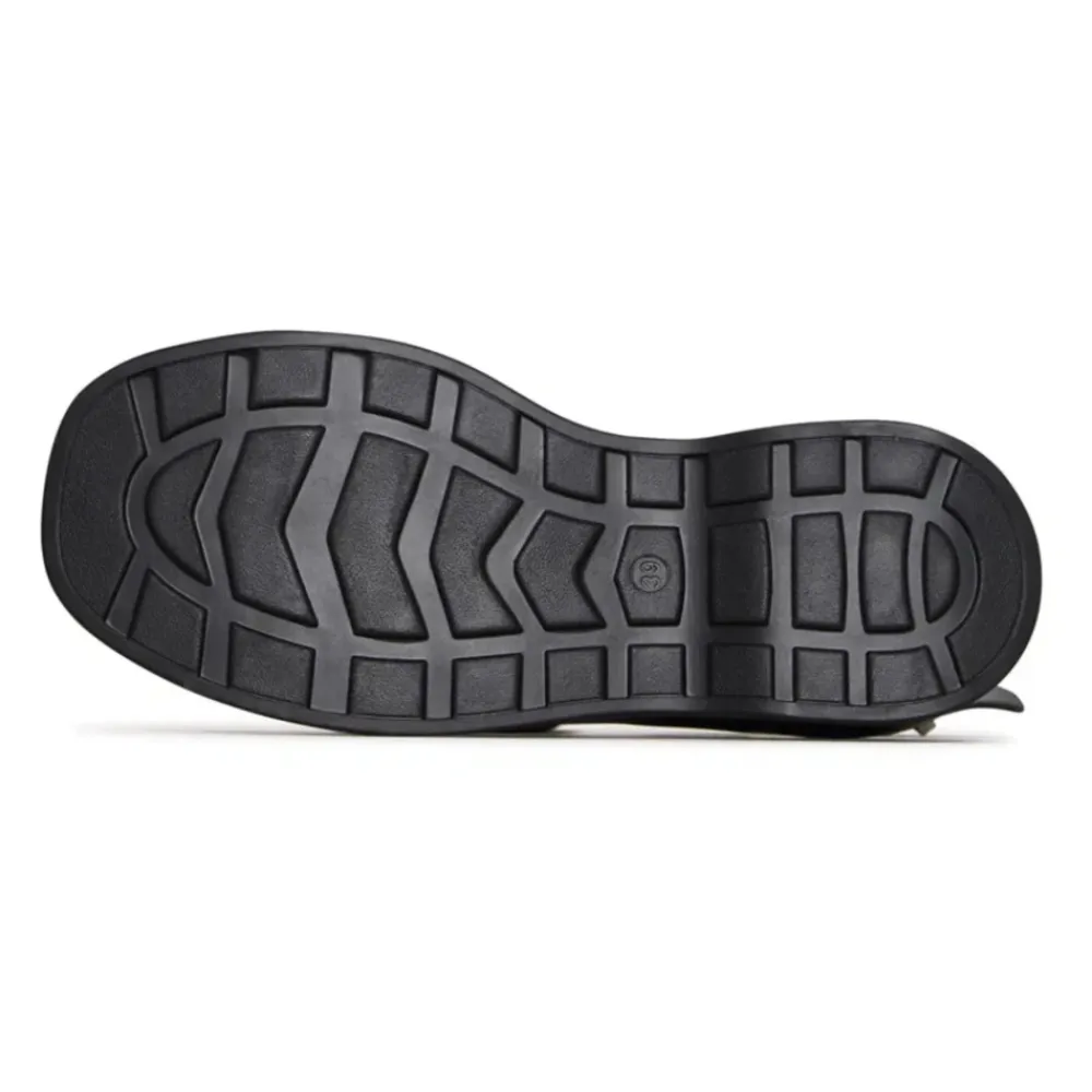 Sandaler^Cesare Gaspari Suede Cross-Strap Sandals - Black Sort