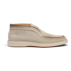 Støvler<Santoni Suede Desert Boot Beige
