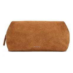 Toilettasker^Kazar Suede Kosmetiktaske Brun