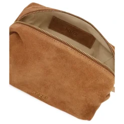 Toilettasker^Kazar Suede Kosmetiktaske Brun