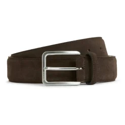 Bælter<Boggi Milano Suede Læderbælte Brun