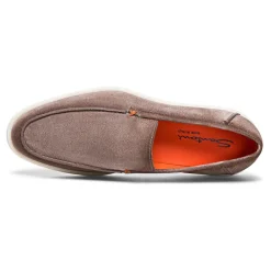 Loafers^Santoni Suede Loafer Brun