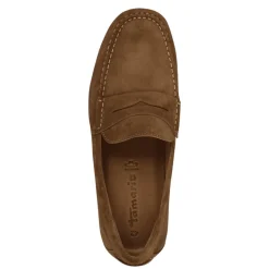 Loafers<Tamaris Suede Loafer i Cognac Brun
