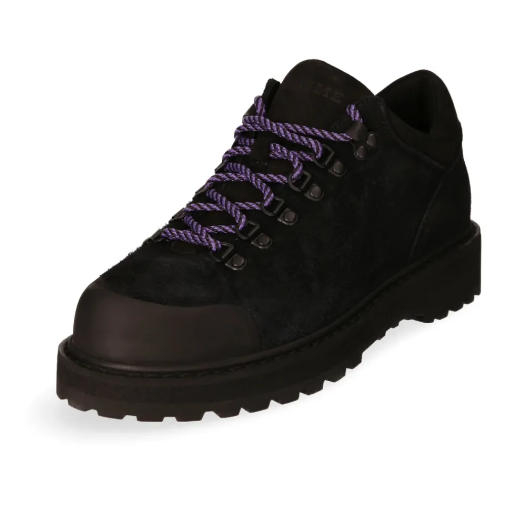 Business Sko<Diemme Suede Low-Top Støvle med Vandtæt Profileret Sål Sort