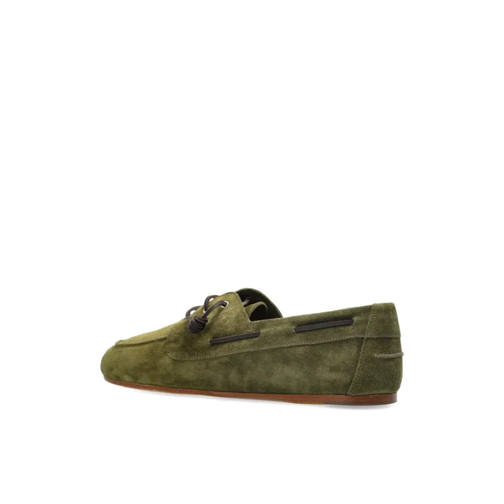 Sejlersko<Dsquared2 Suede Sko Grøn