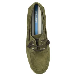 Sejlersko<Dsquared2 Suede Sko Grøn