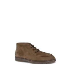 Støvler^Tod's Suede Snøresko med Præget Logo Brun