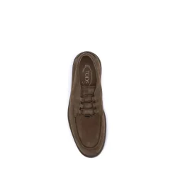 Støvler^Tod's Suede Snøresko med Præget Logo Brun