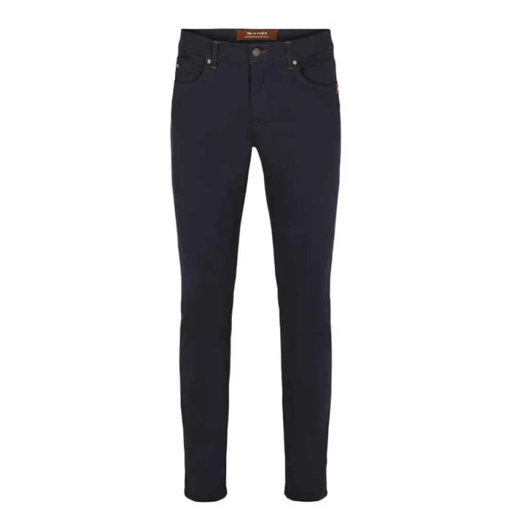 Jeans<SAND Suede Touch Slim-Fit Jeans Blå